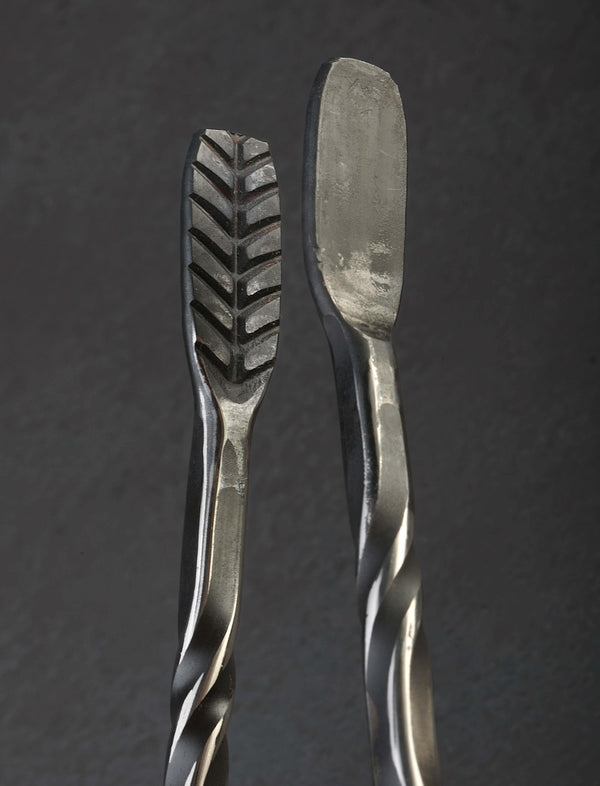Forged Silver Grill Tongs - Image 2