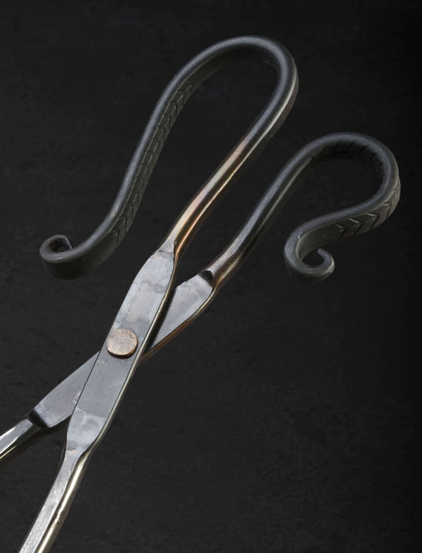 Forged Silver Grill Tongs - Image 3