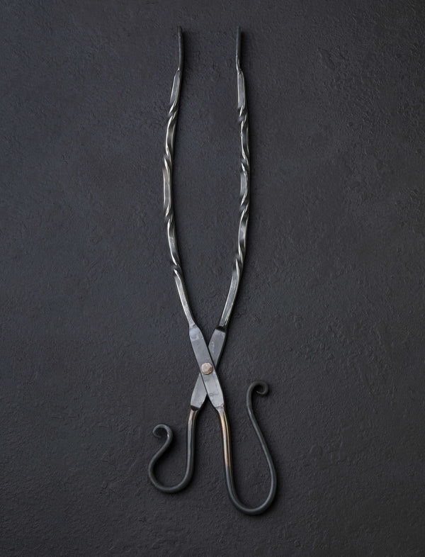 Forged Silver Grill Tongs - Image 4