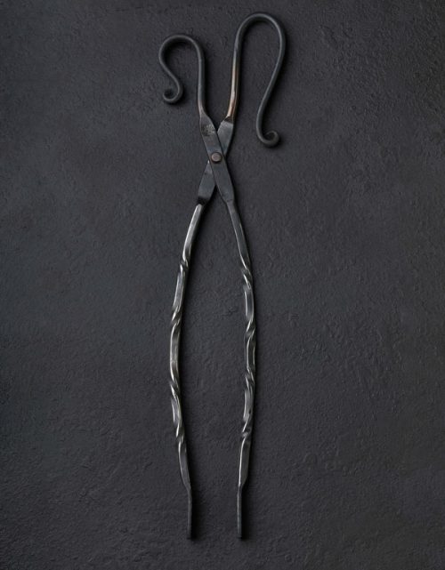 Forged Silver Grill Tongs